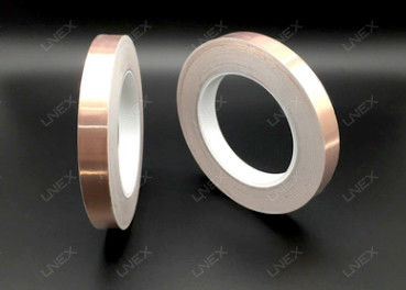 0.11mm Konduktif Self Adhesive Copper Foil Tape Menghubungkan Smart Wire