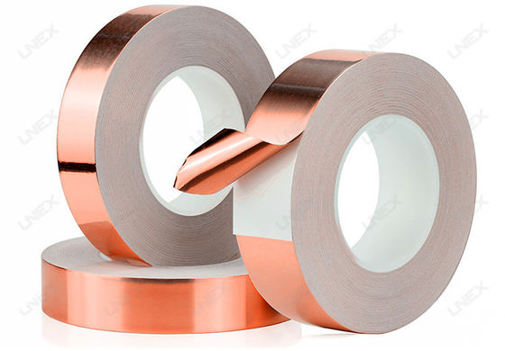 0.11mm Konduktif Self Adhesive Copper Foil Tape Menghubungkan Smart Wire