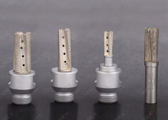 CNC Glass Milling Tools Carbide End Router bit Untuk Kaca Sintered Stone Disesuaikan Customize